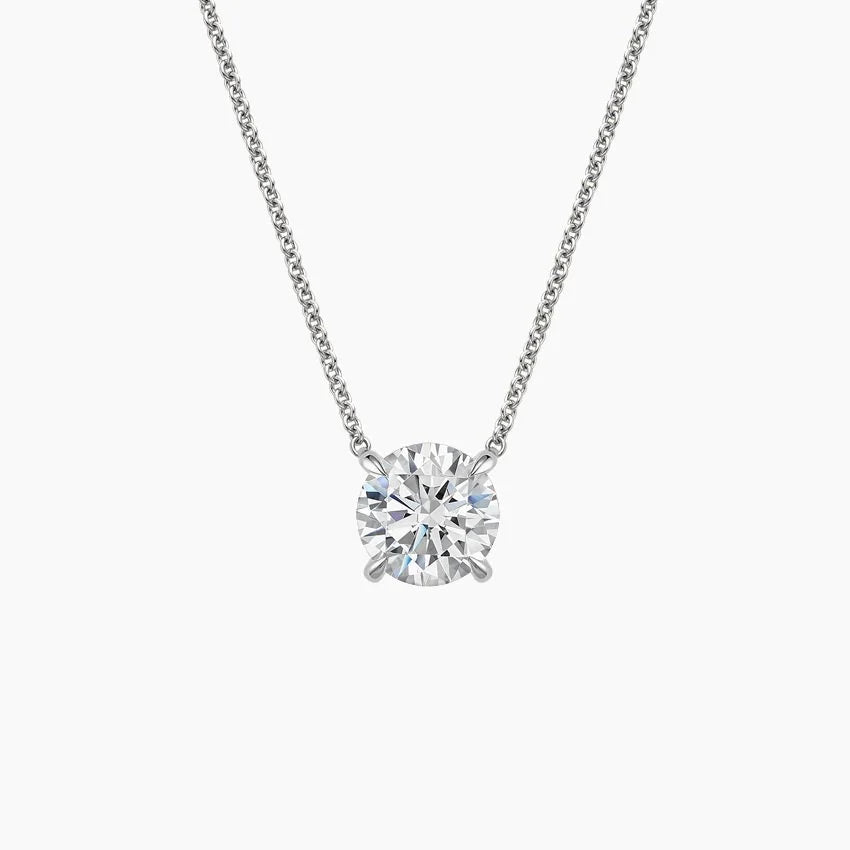 LAB DIAMOND SOLITAIRE PENDANT