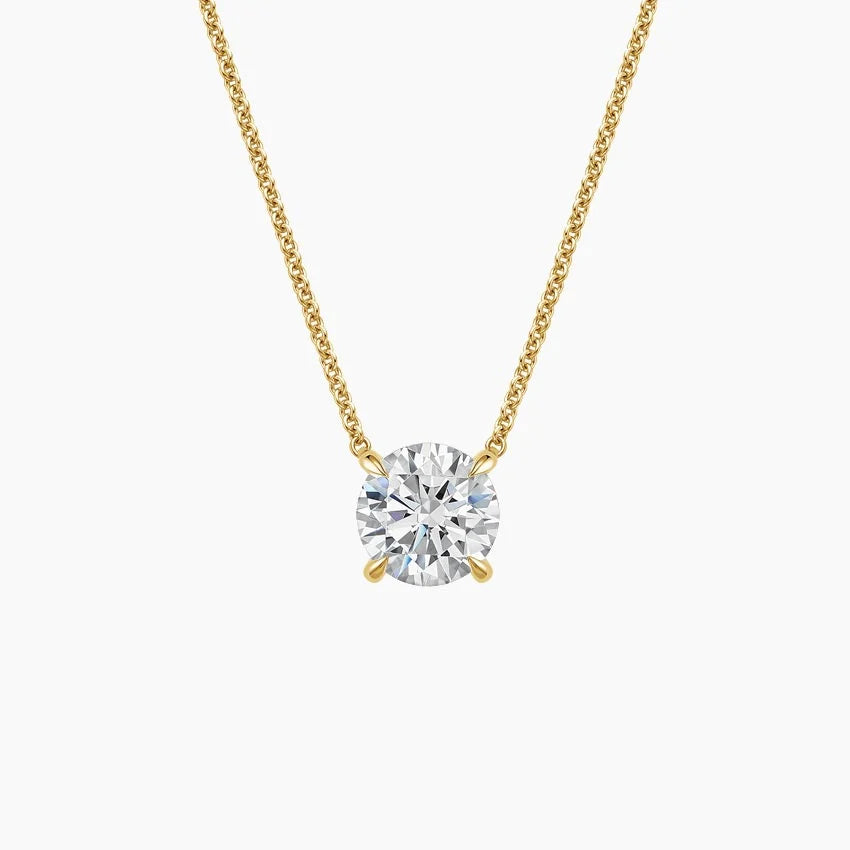 LAB DIAMOND SOLITAIRE PENDANT